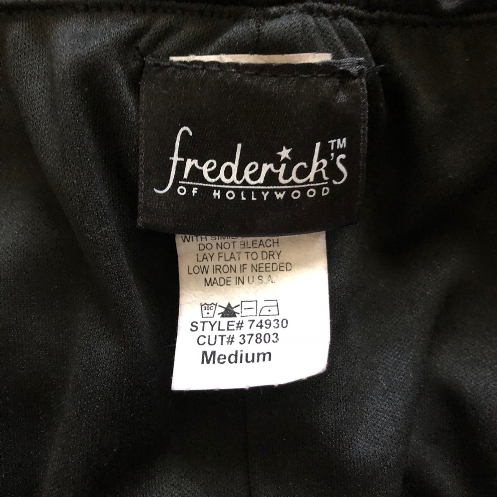 Black Rouched Tank Halter Top M Fredrick's - Picture 4 of 4
